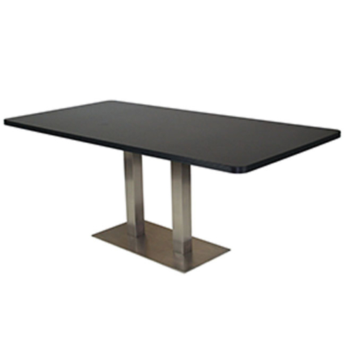 CF605 Rectangular Conference Table with Steel Base BK