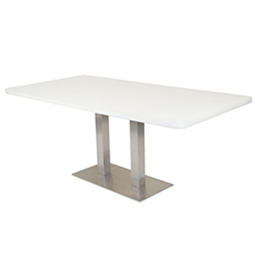 CF605 Rectangular Conference Table with Steel Base WH