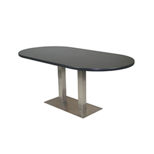 CF606 Oval Conference Table with Steel Base BK