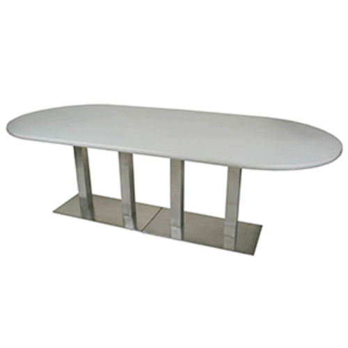 CF608 Oval Conference Table with Steel Base 96" GY