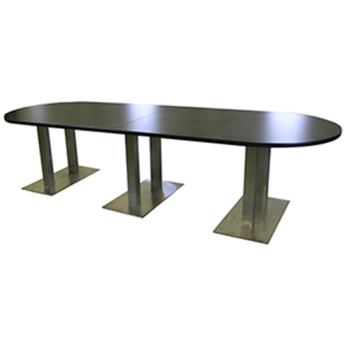 CF610 Oval Conference Table with Steel Base 120" BK