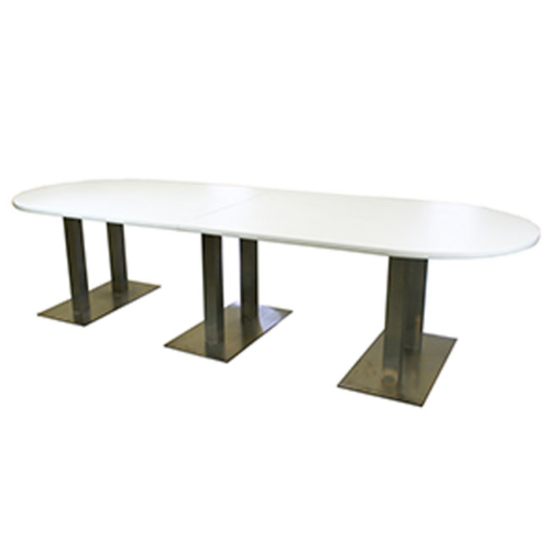 CF610 Oval Conference Table with Steel Base 120" WH
