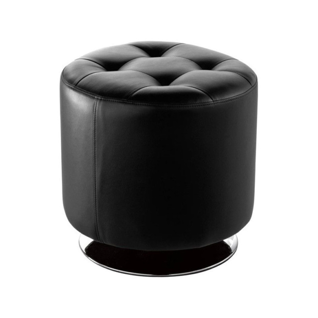 LG753 Round Swivel Ottoman BK