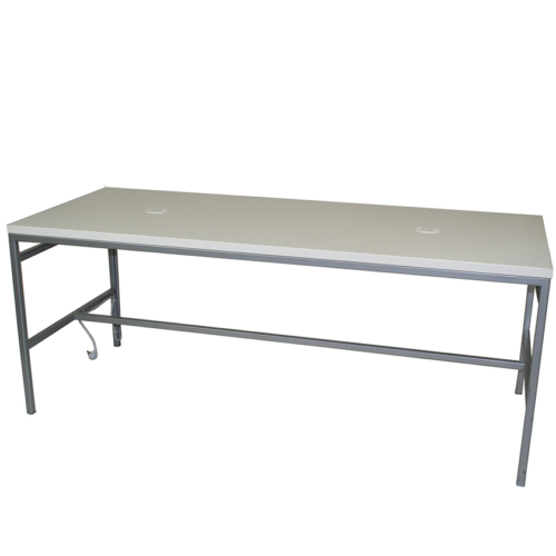 White Cafe Table with Power